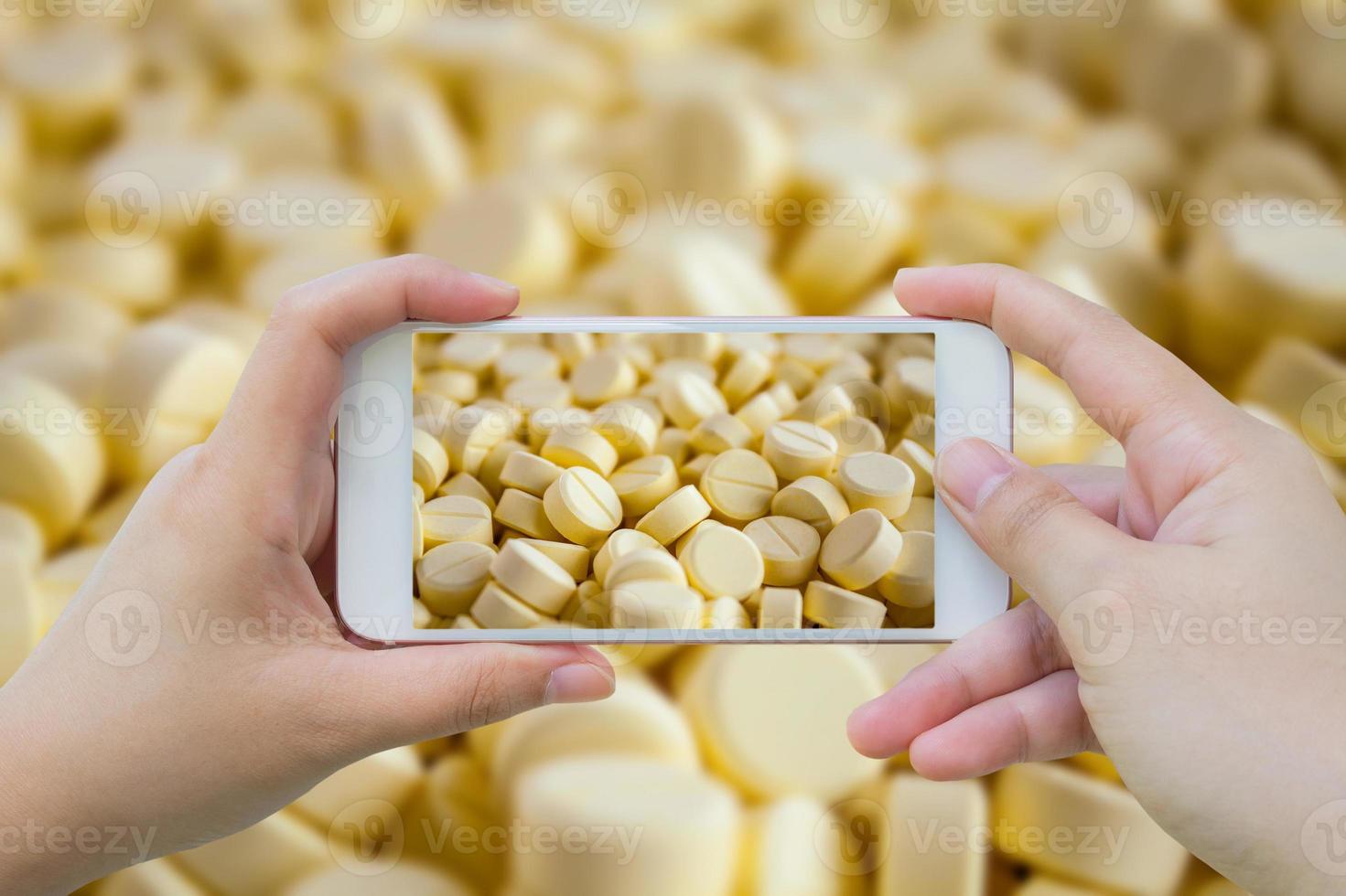 taking photo of medicine pills