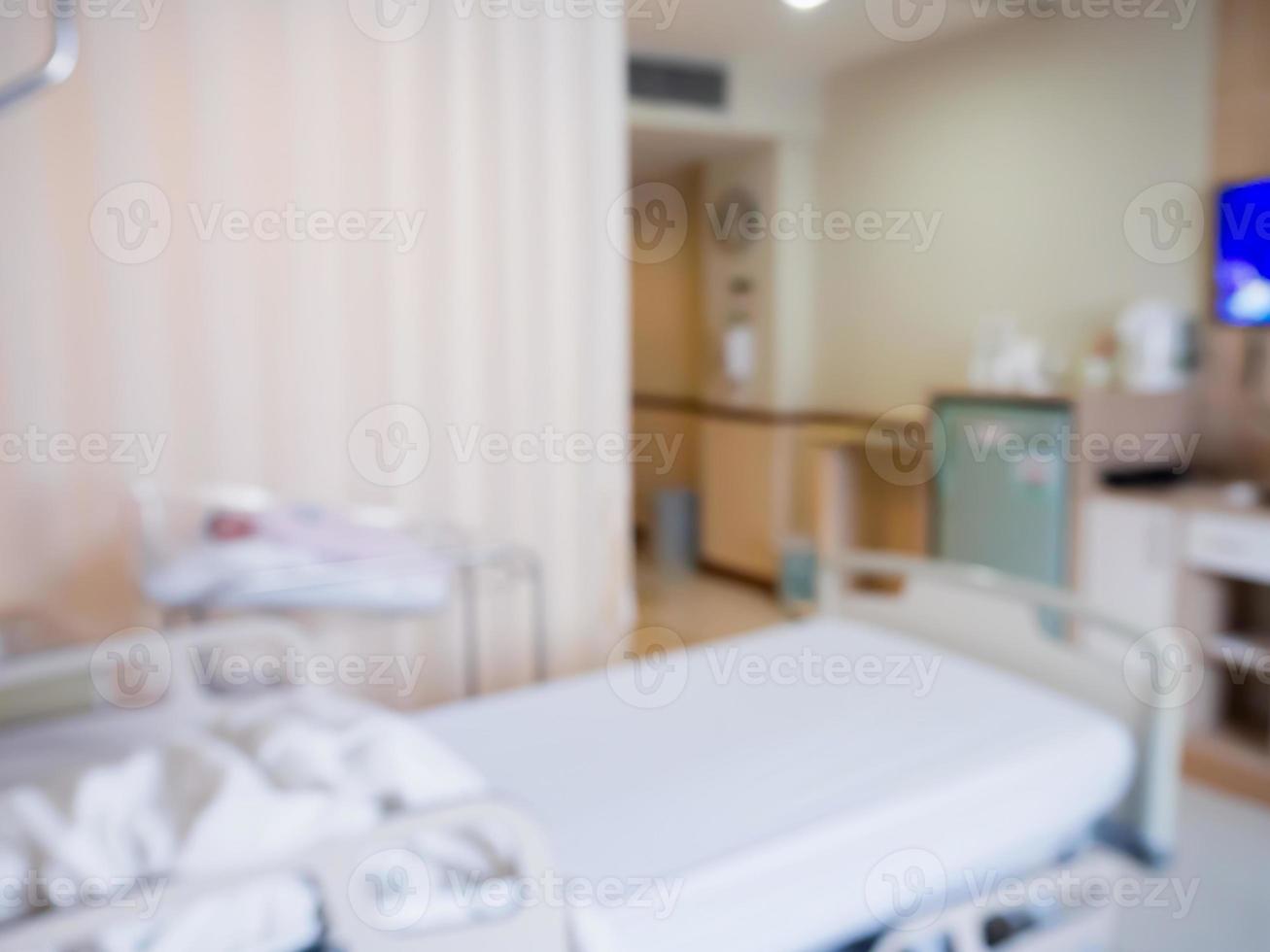 Abstract blur Hospital Room interior for background photo