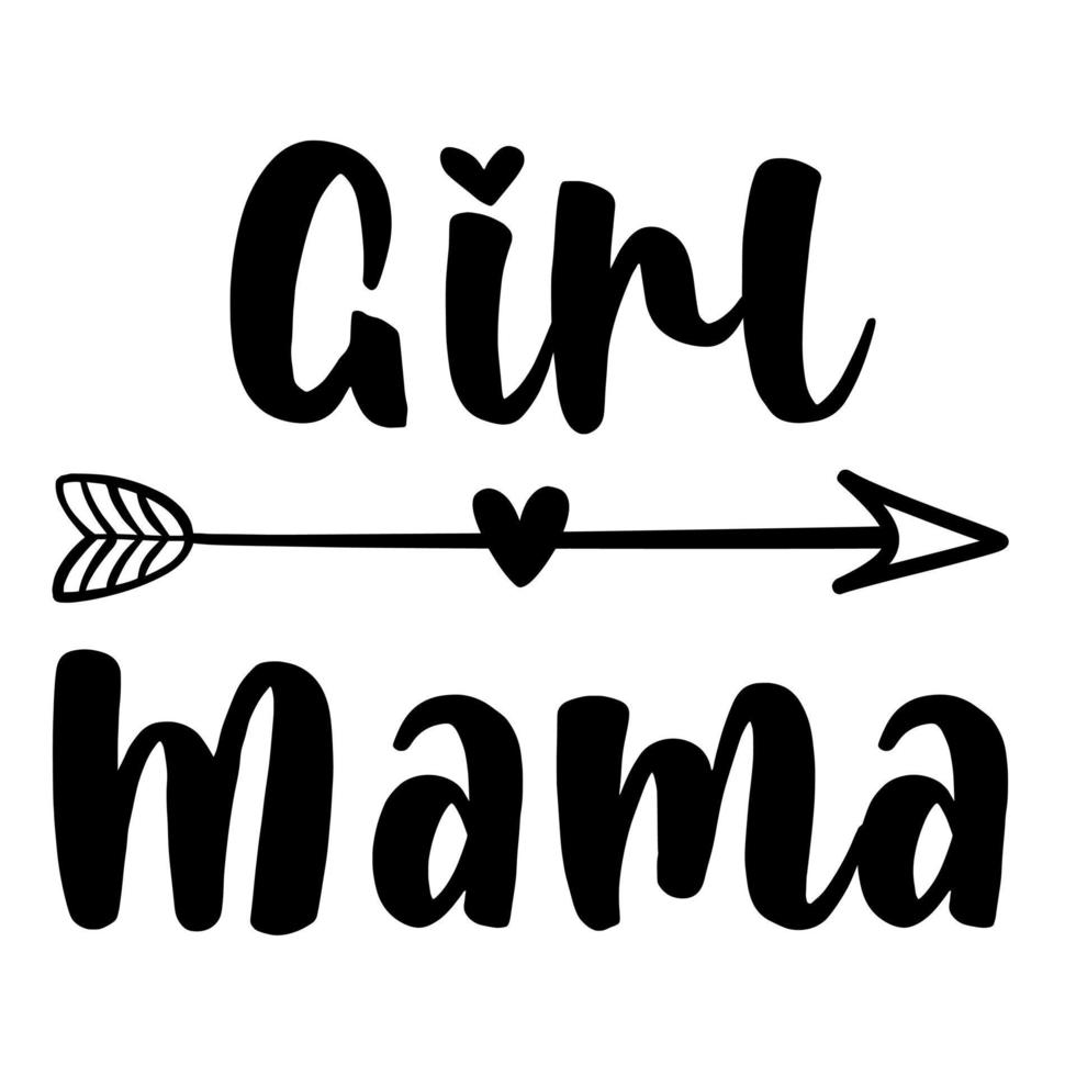 girl mama mother vector