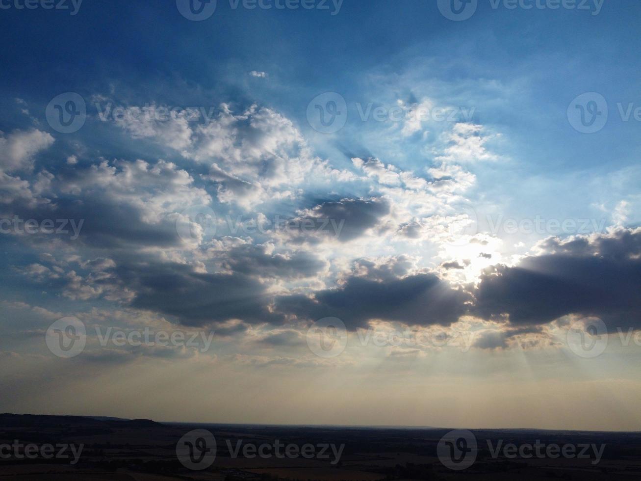 Dramatic Clouds and Sky at Dunstable Downs of England UK photo