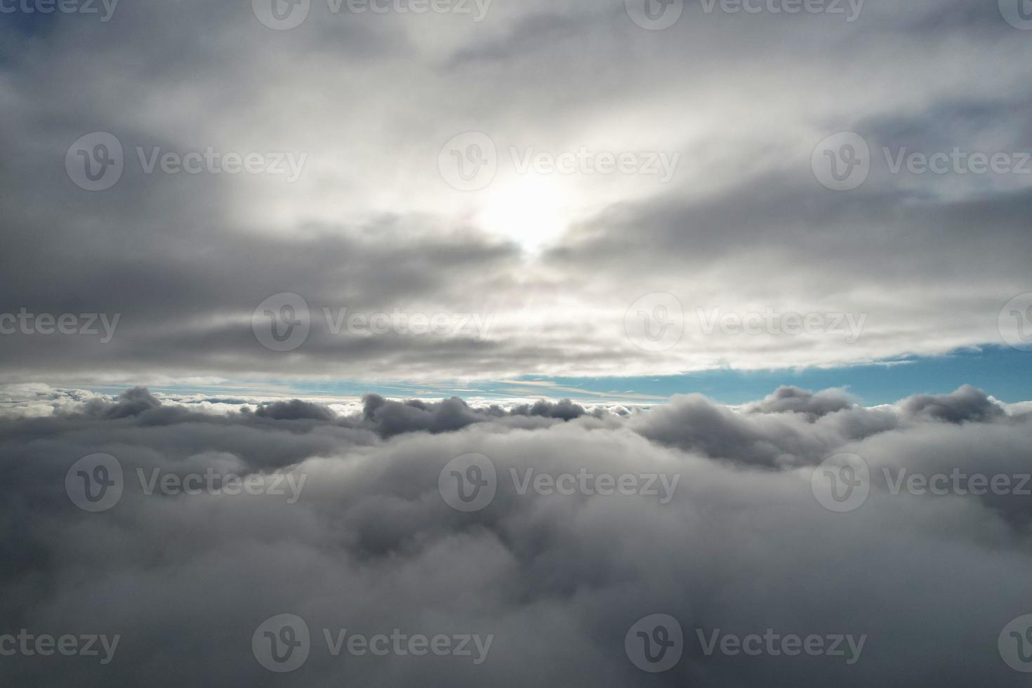 Most Beautiful Aerial View of Clouds in the Morning photo