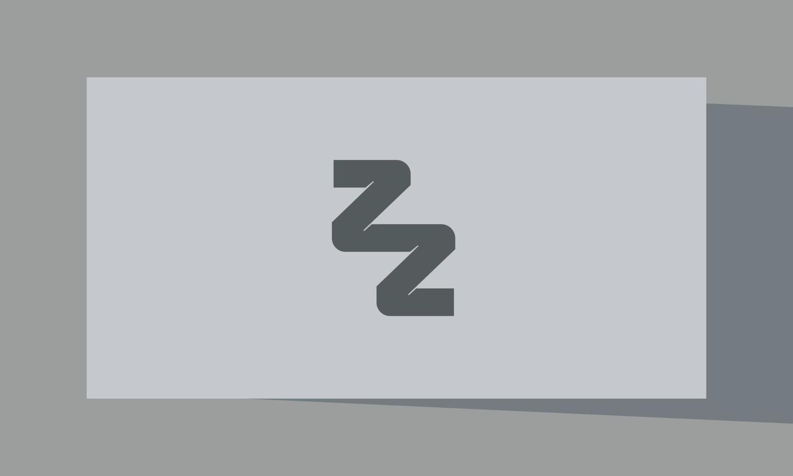 Alphabet letters Initials Monogram logo ZZ vector
