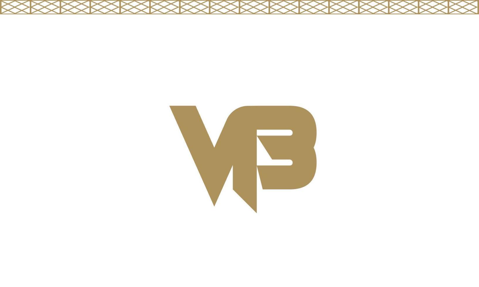 Alphabet letters Initials Monogram logo MB, BM, M and B vector