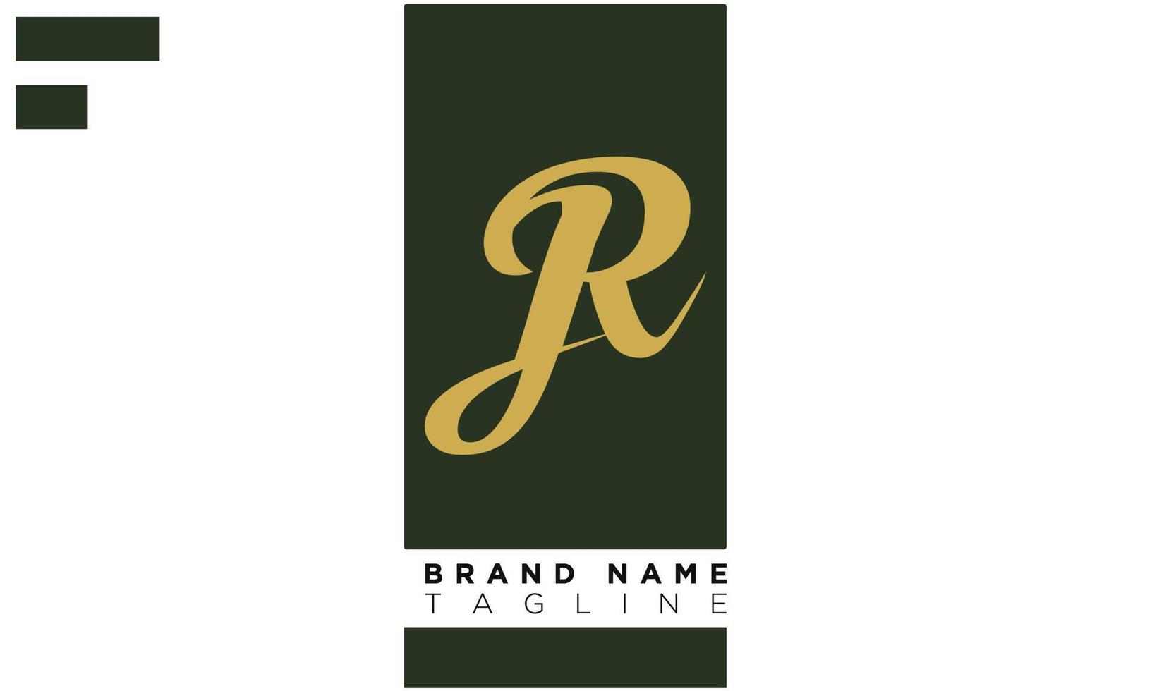 Alphabet letters Initials Monogram logo JR, RJ, J and R vector