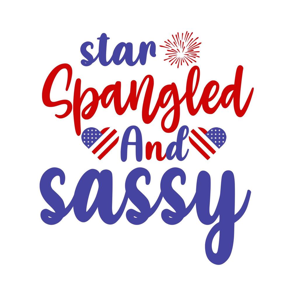 star spangled and sassy vector