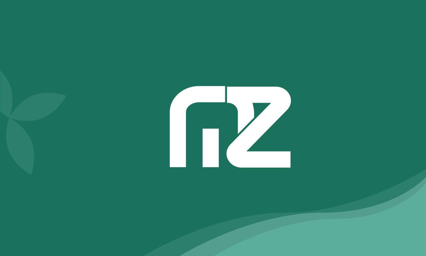 Alphabet letters Initials Monogram logo MZ, ZM, M and Z vector