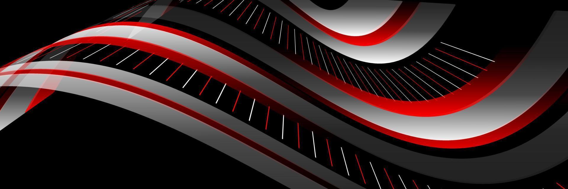 Abstract red, grey and black background vector