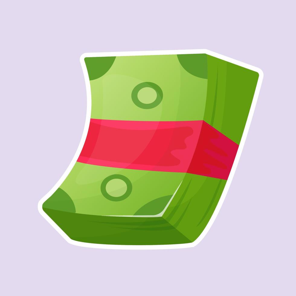 money icon for game interface in cartoon style vector