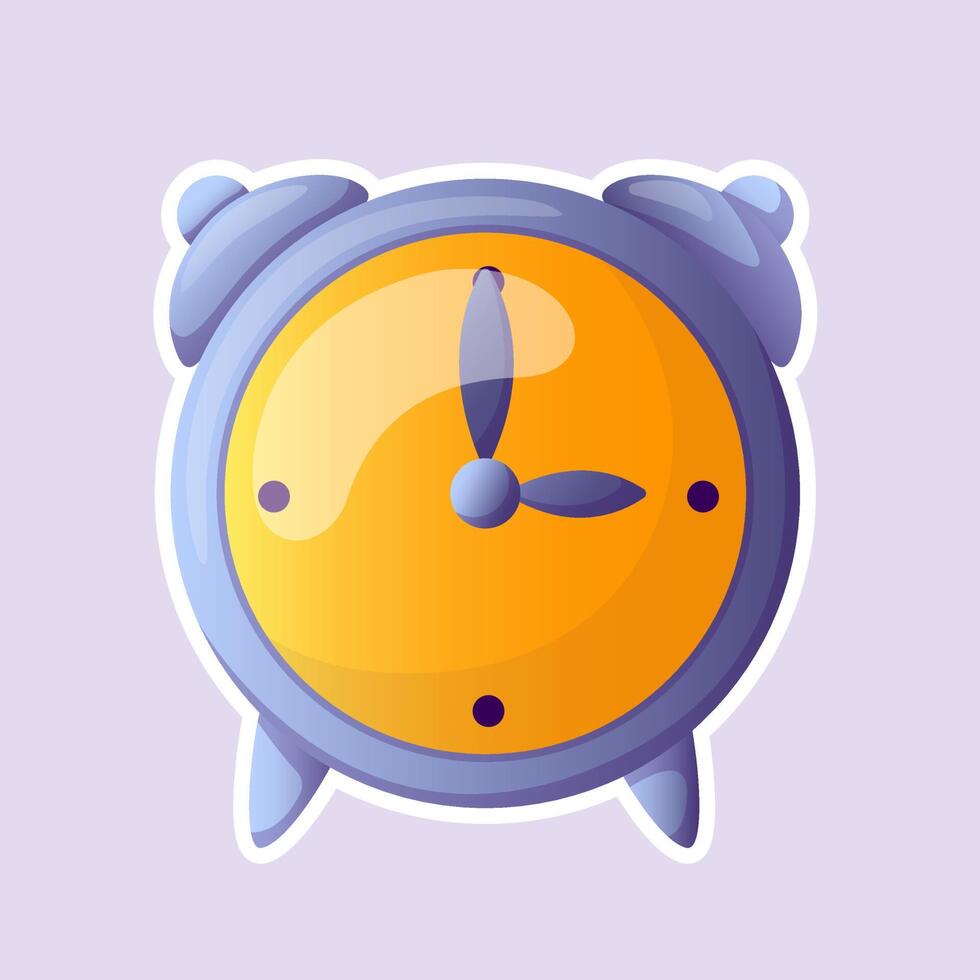 clock, alarm clock icon for game interface in cartoon style 10810343