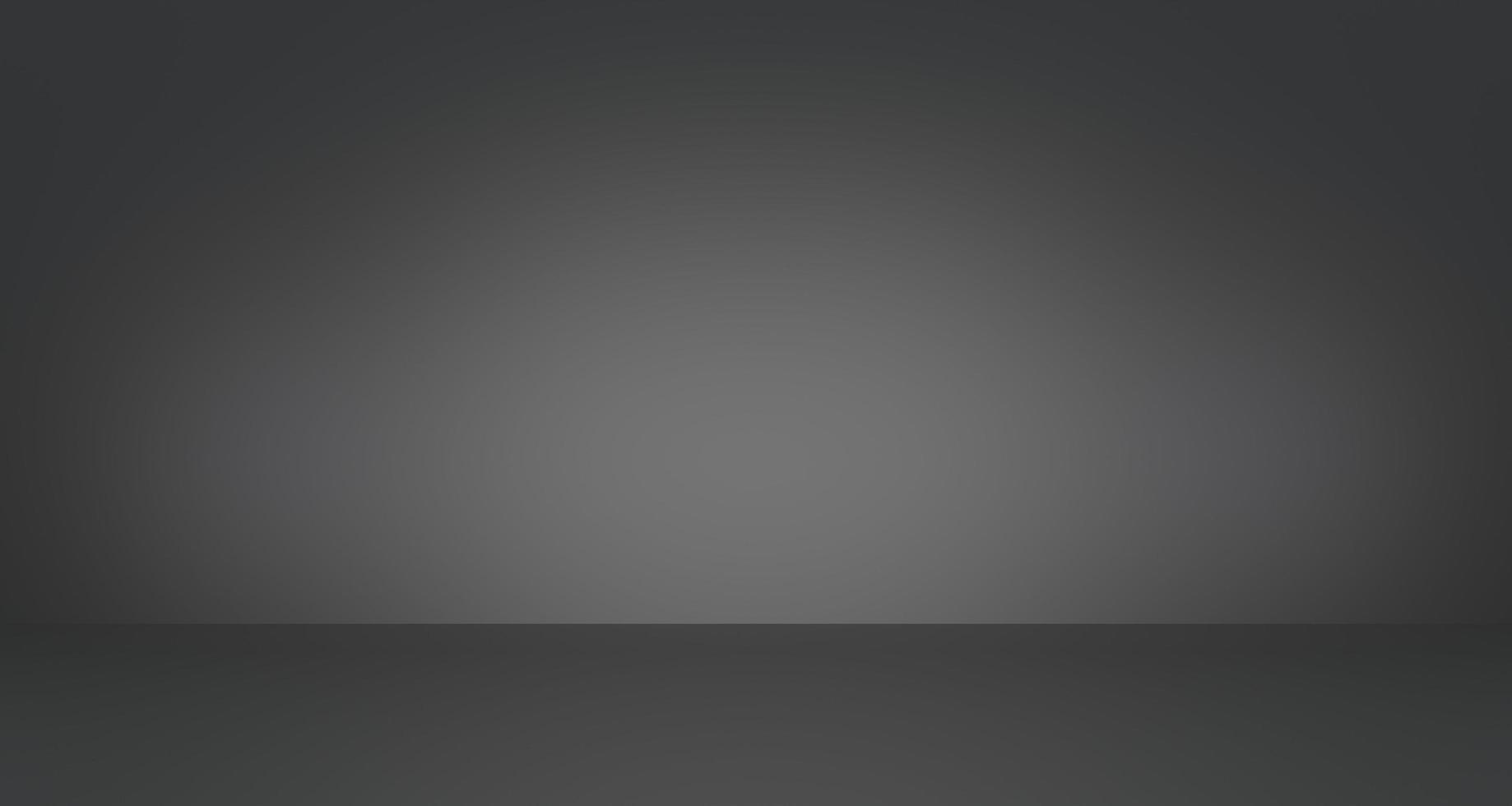 Black Background studio . Studio backdrop wallpaper inside room. Abstract dark gray gradient spotlight floor texture background. photo