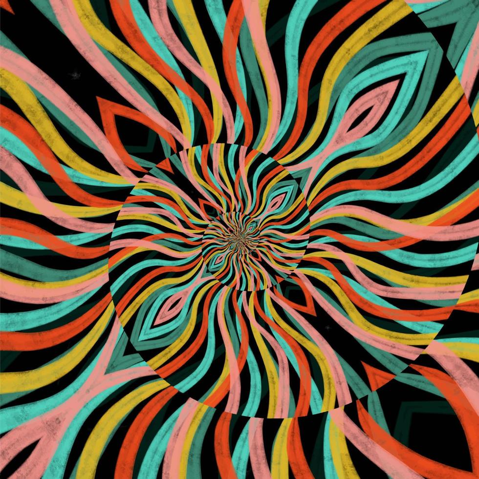 Abstract spiral background. Vector illustration