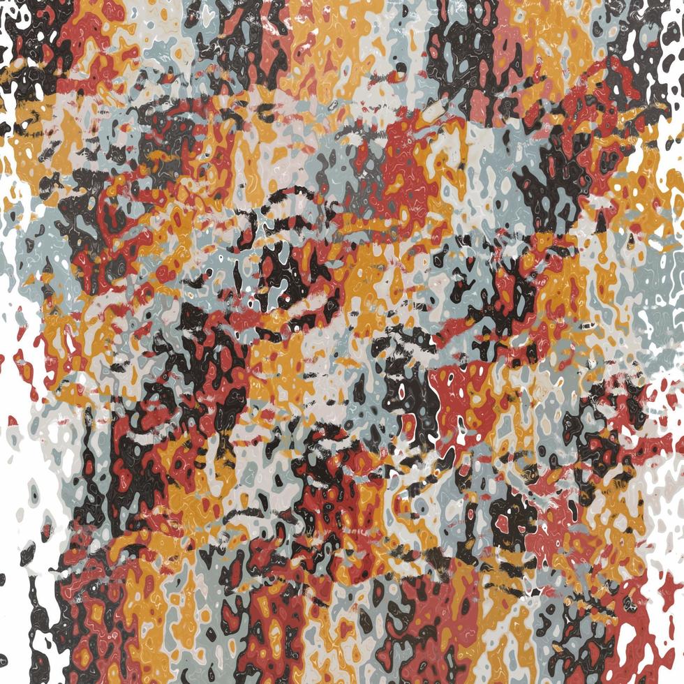 Abstract composition in yellow, red, blue, black colors. Modern creative hand drawn background. vector
