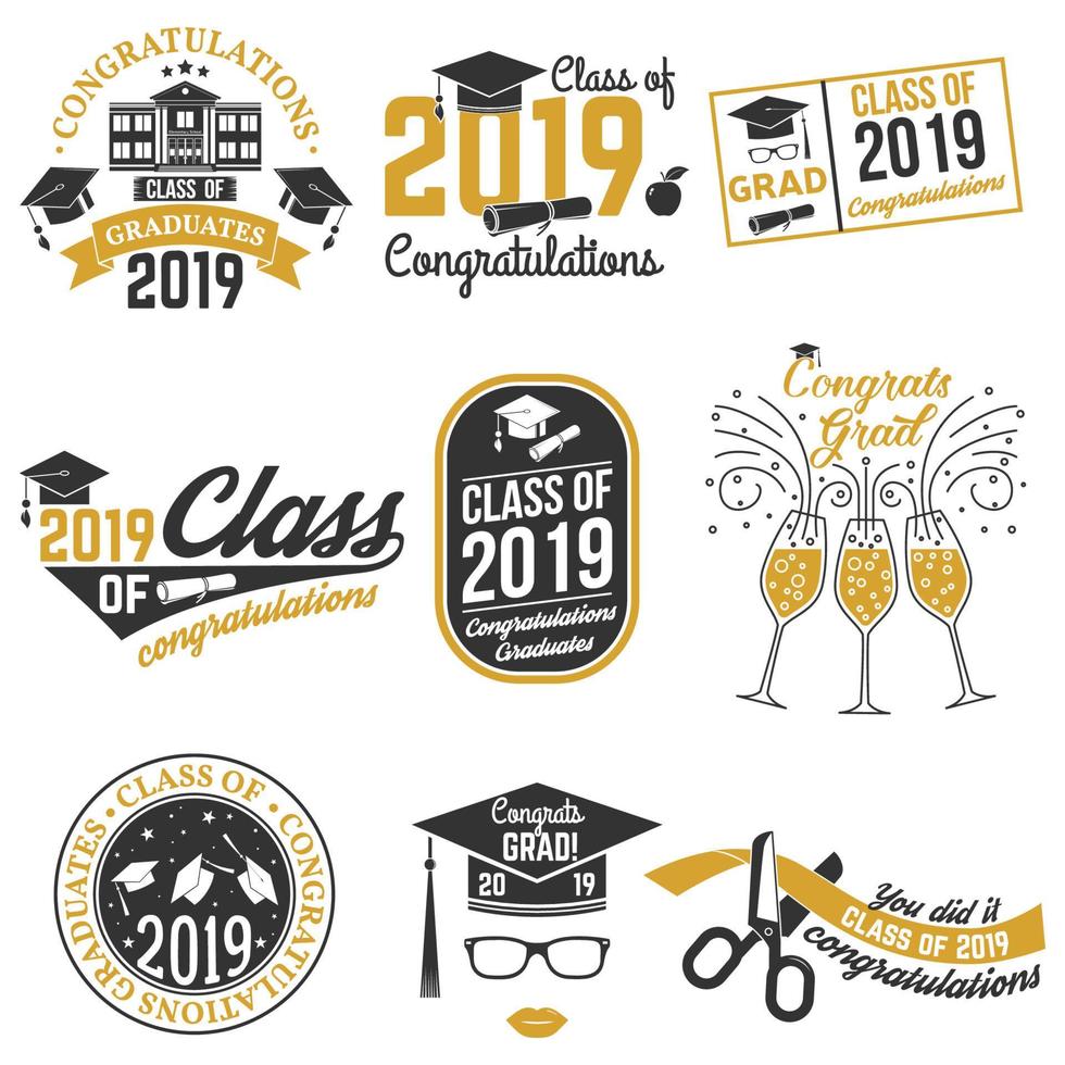 Vector Class of 2019 badge.