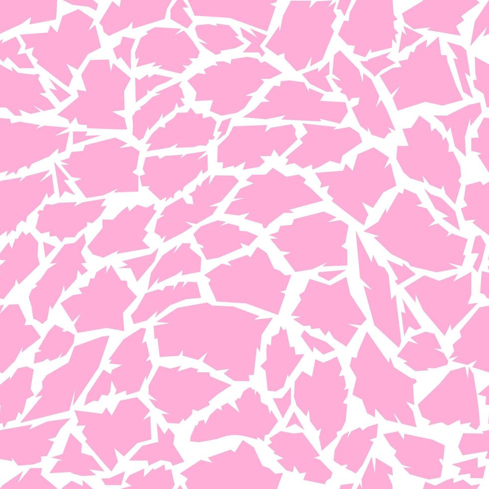 Giraffe seamless pattern. Pink animal texture. Safari background with spots. Vector cute illustration.