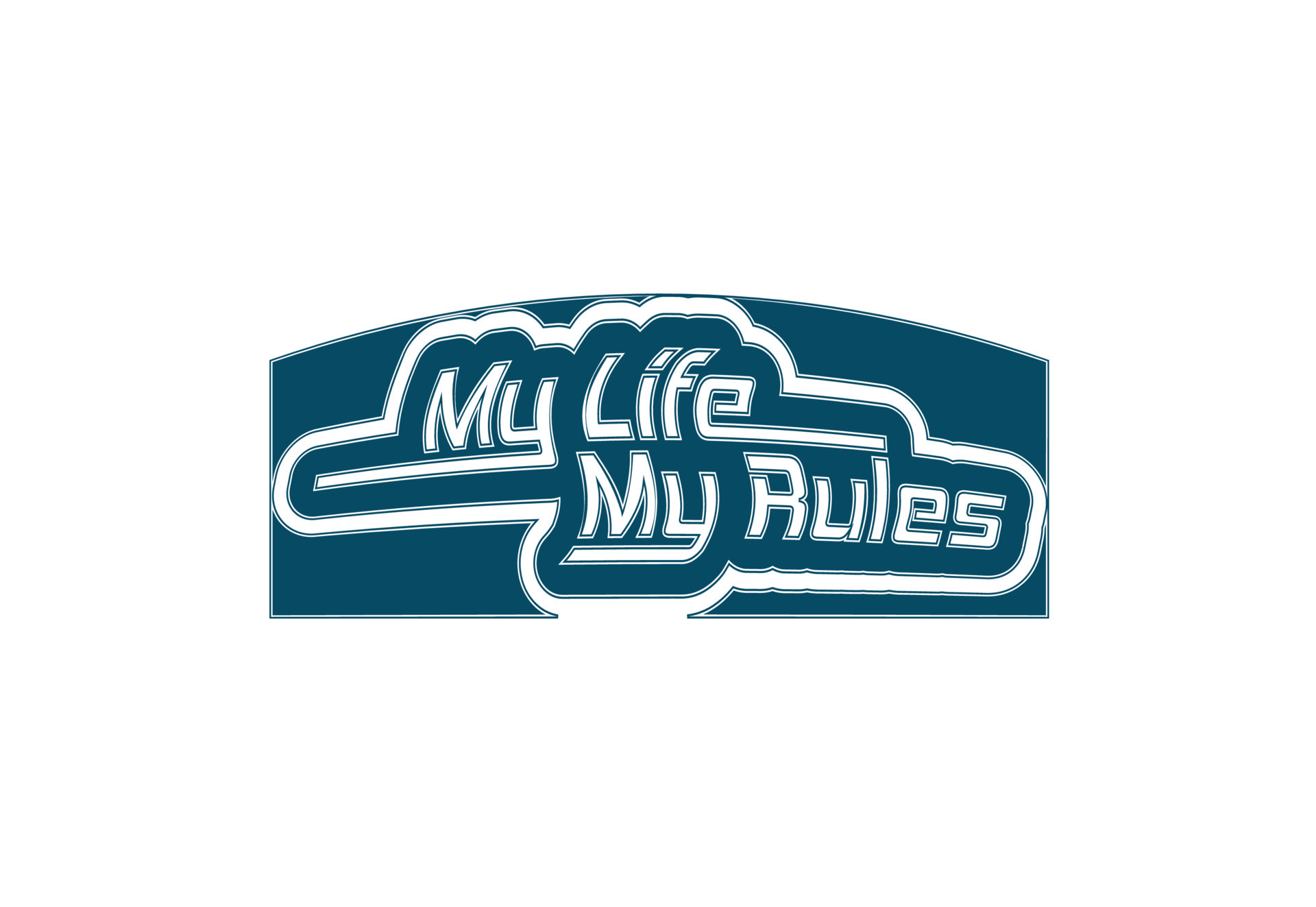 My Life My Rules t shirt , sticker and logo design template 10810991 ...