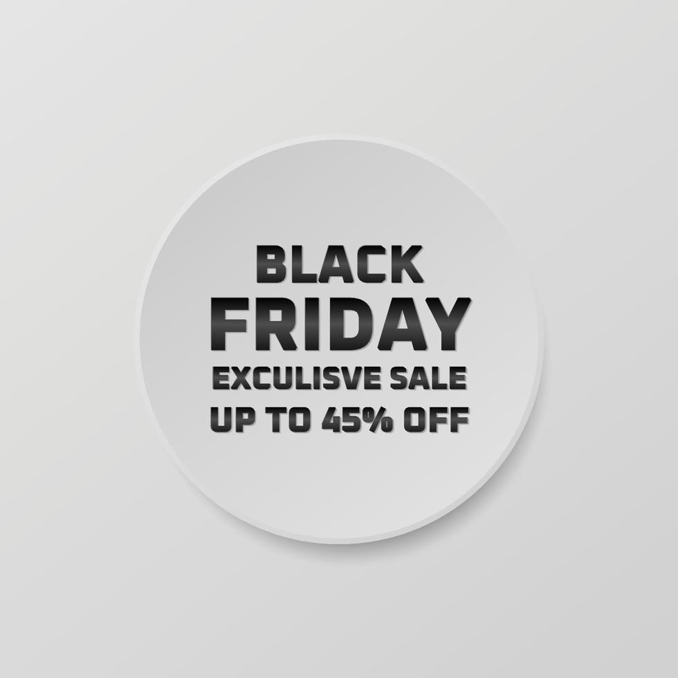 Black friday sale banner vector