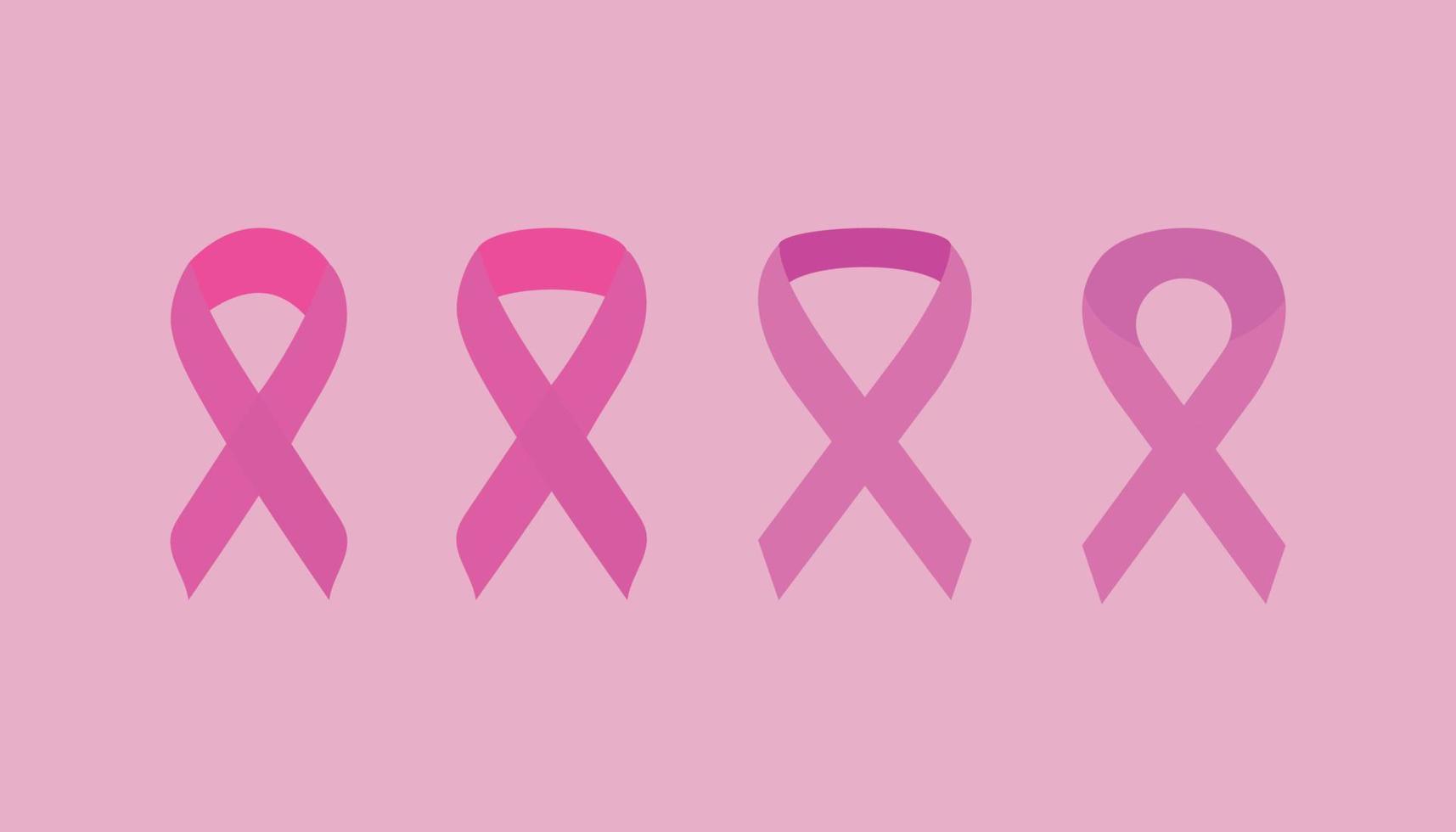 Breast Cancer Awareness ribbon symbol design. vector