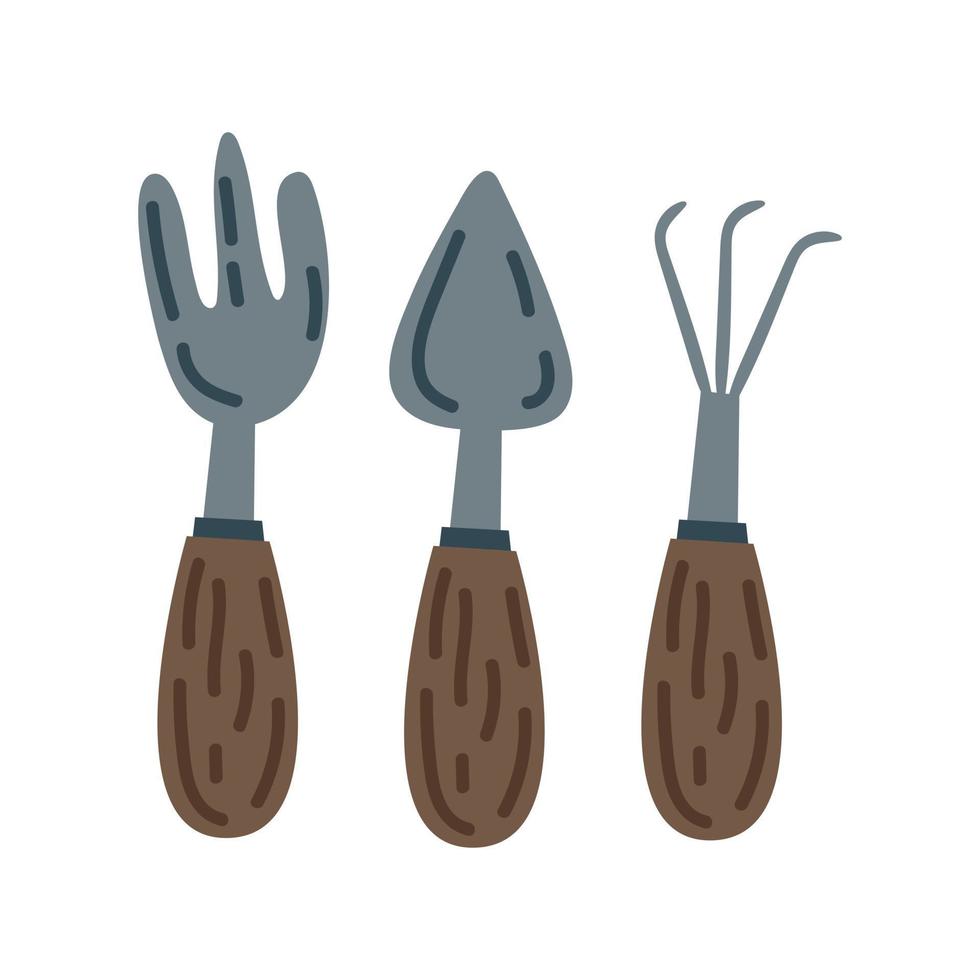 Garden tools. Spring collection. Flat vector illustration