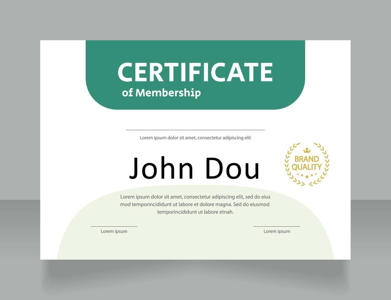 membership certificate templates