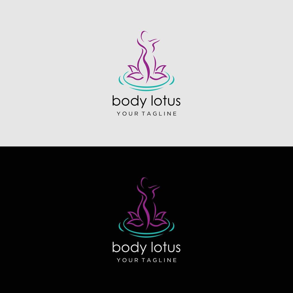 Vecteezy Lotus flower logo with human vector