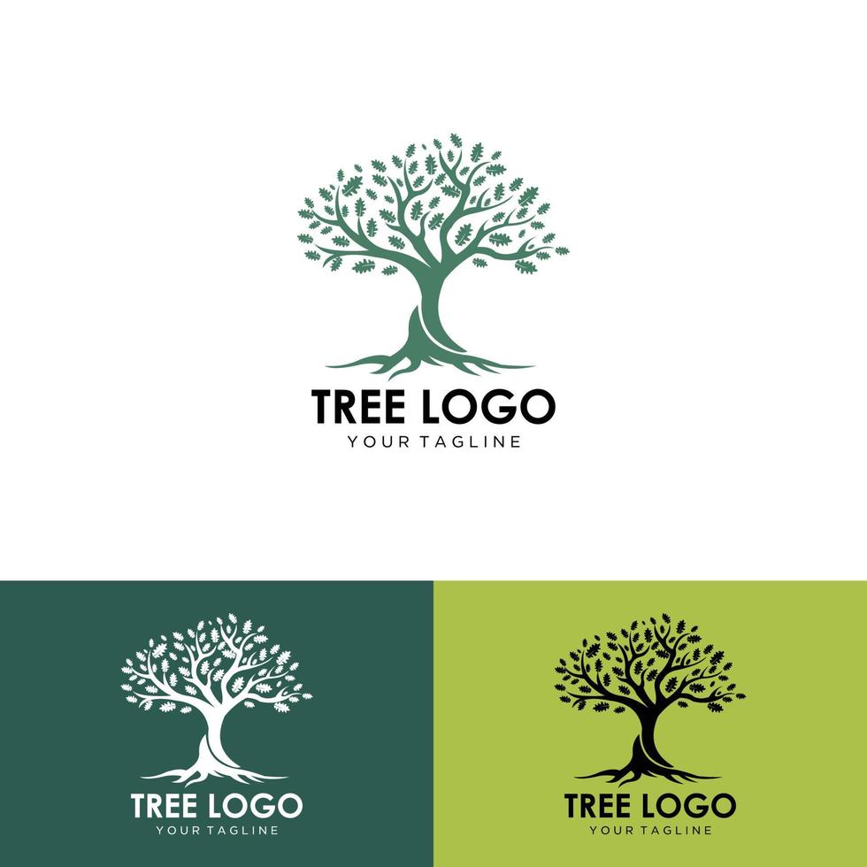 Creative Tree Logo and Icon Vector Template