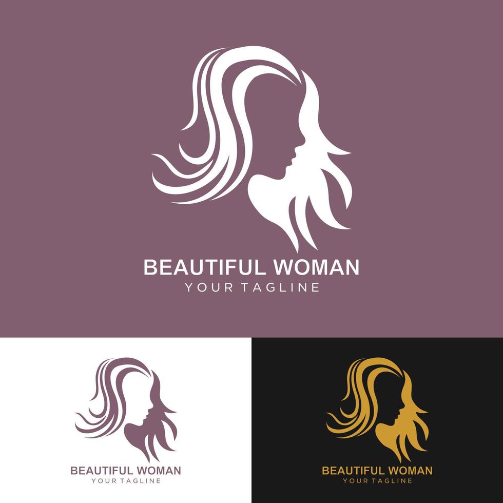 Beauty woman face logo 10811544 Vector Art at Vecteezy