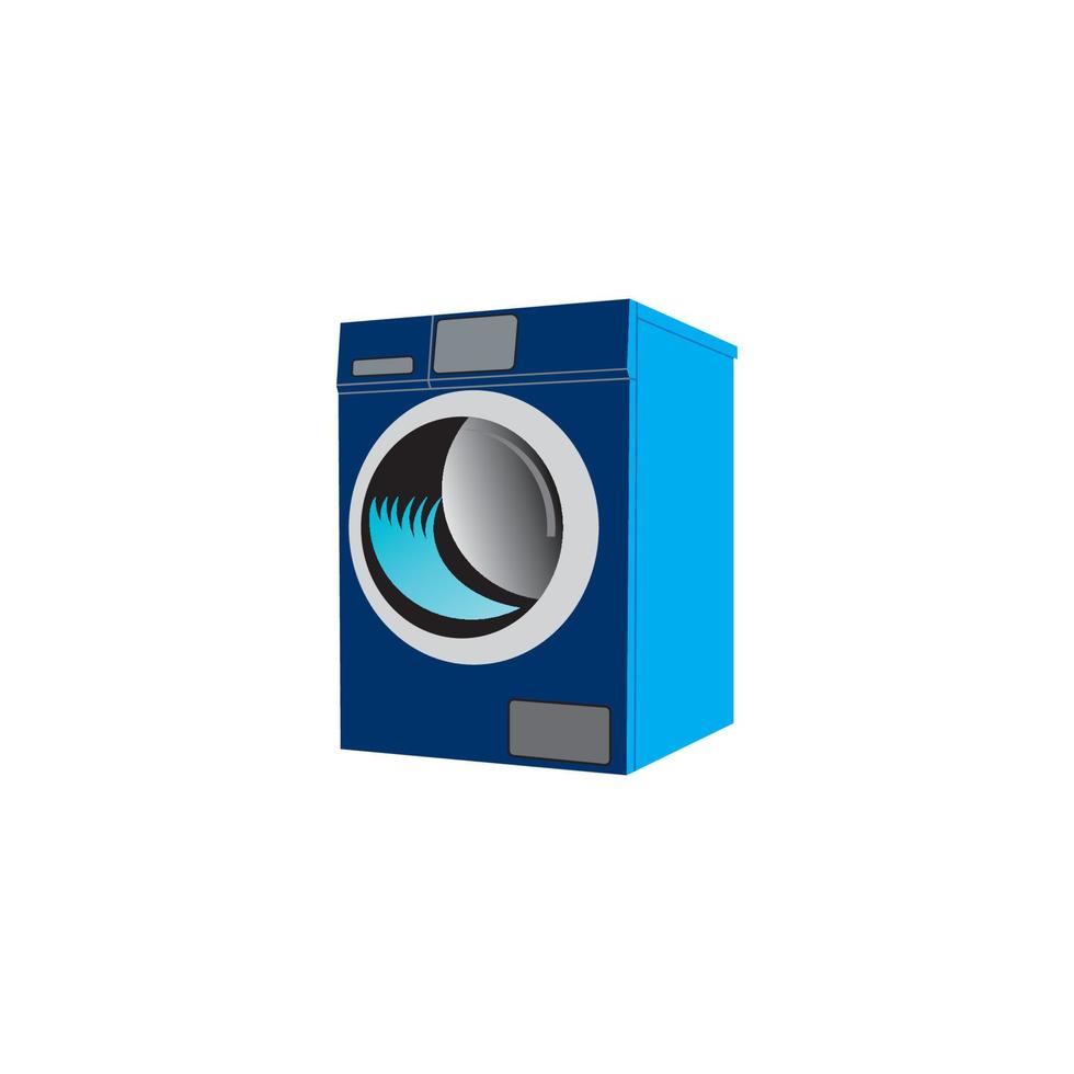 icono de lavadora o lavandería vector