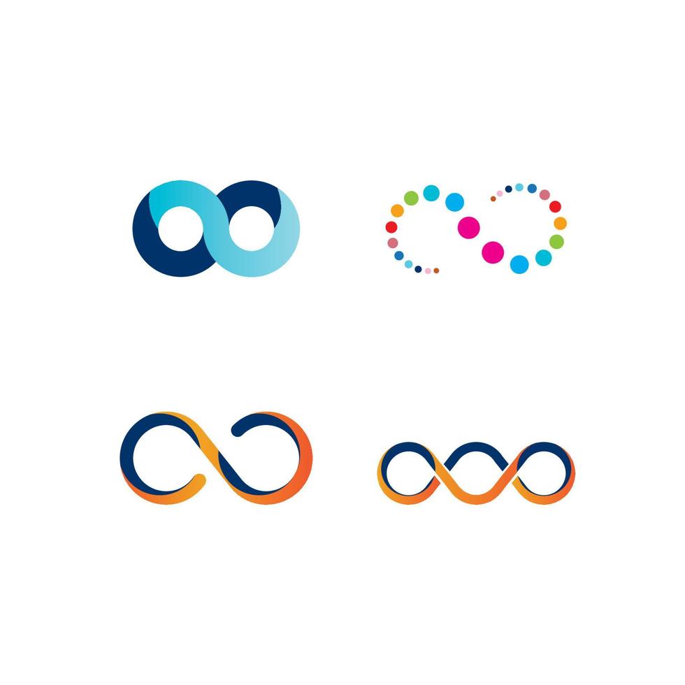 Infinity logo vector illustration template design.