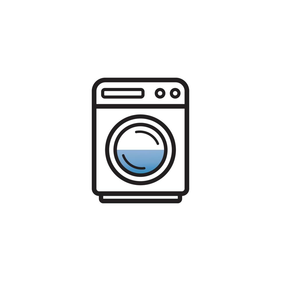 washing machine or laundry icon vector