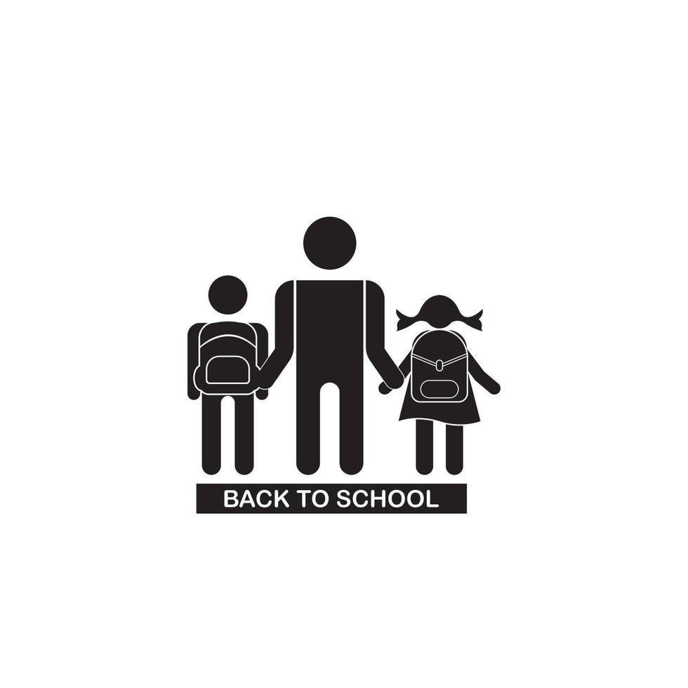 Back to School icon vector