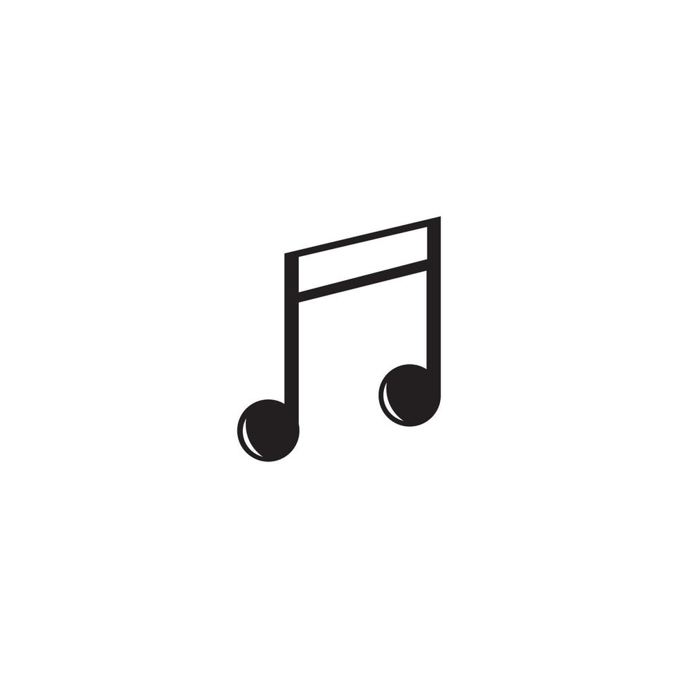 musical notes icon vector