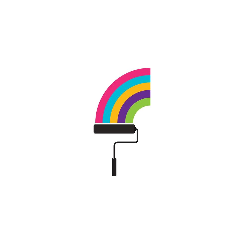 paint brush icon vector