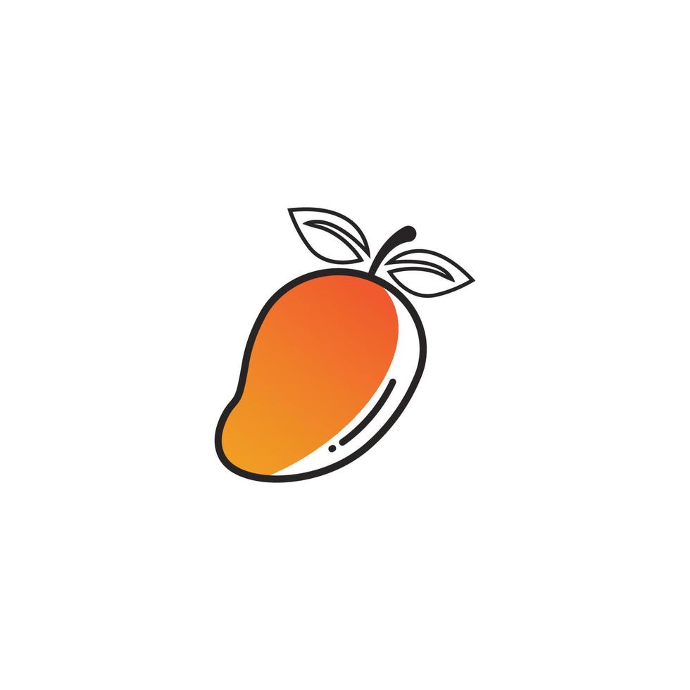 Mango icon  vector illustration template design