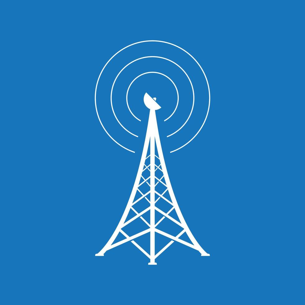 Network tower icon vector