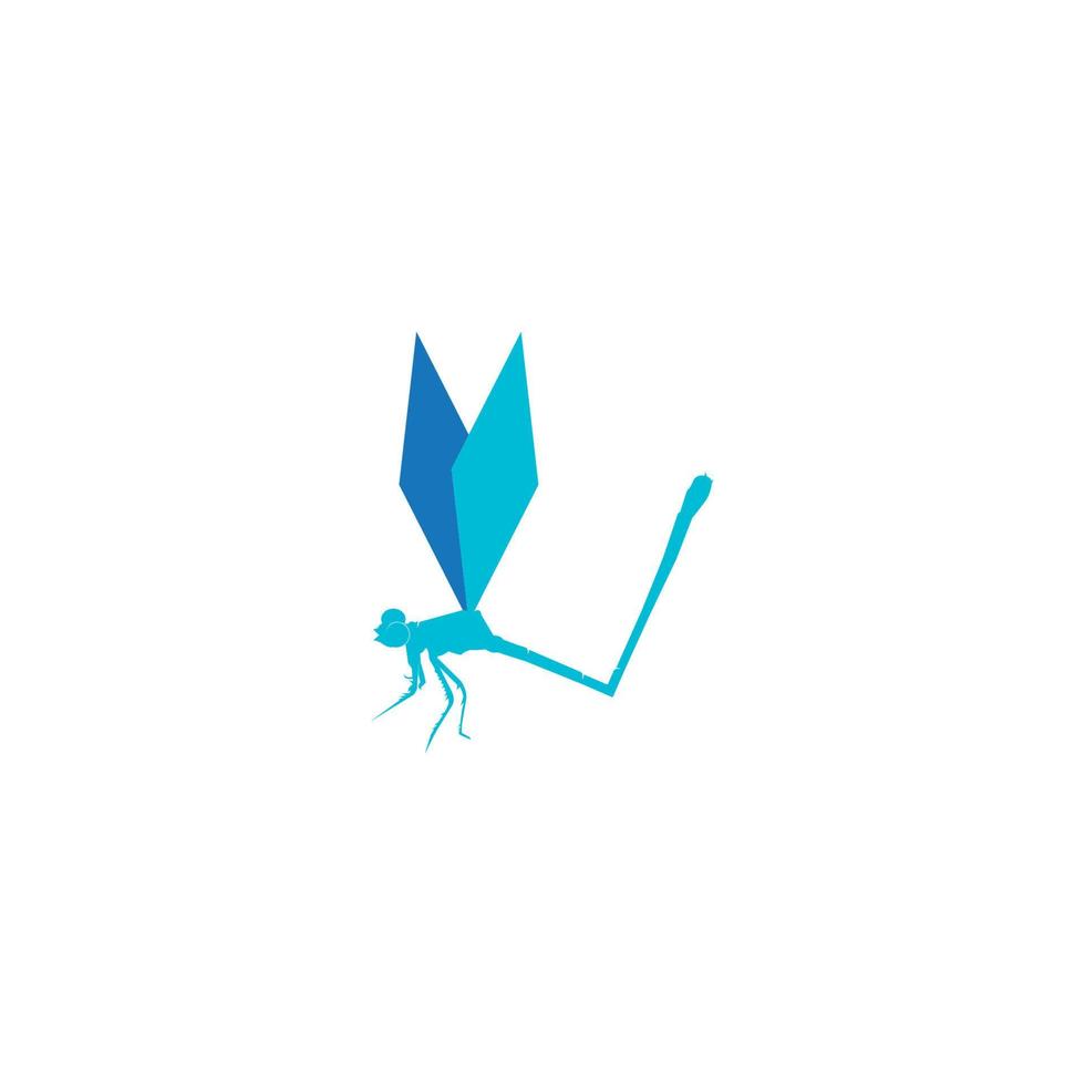 dragonfly logo vector illustration template design.