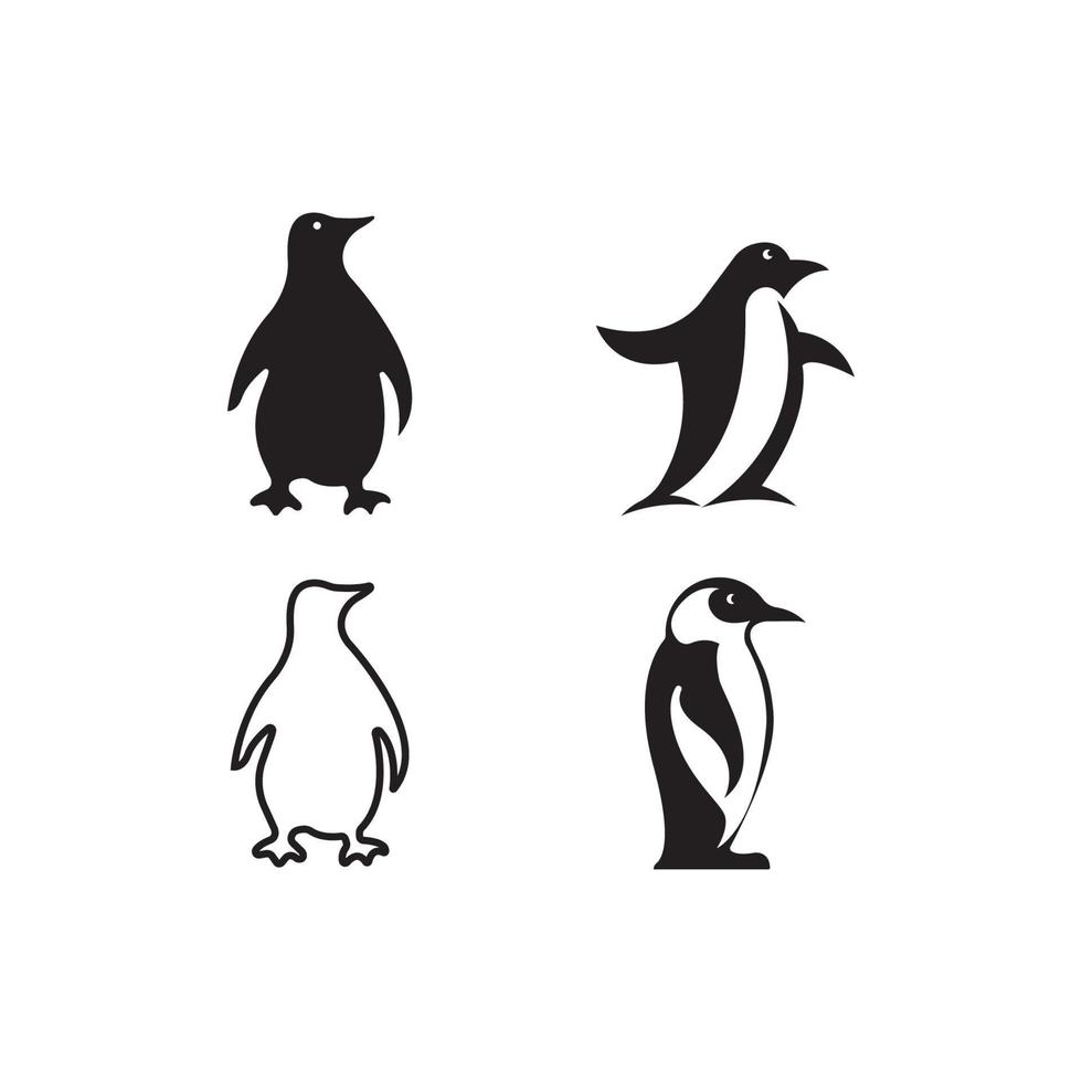 pingüino icono vector ilustración símbolo diseño