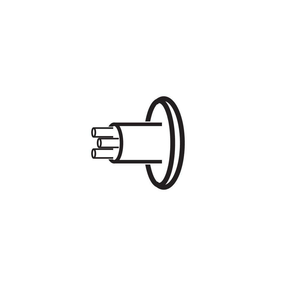 fiber optic cable icon vector