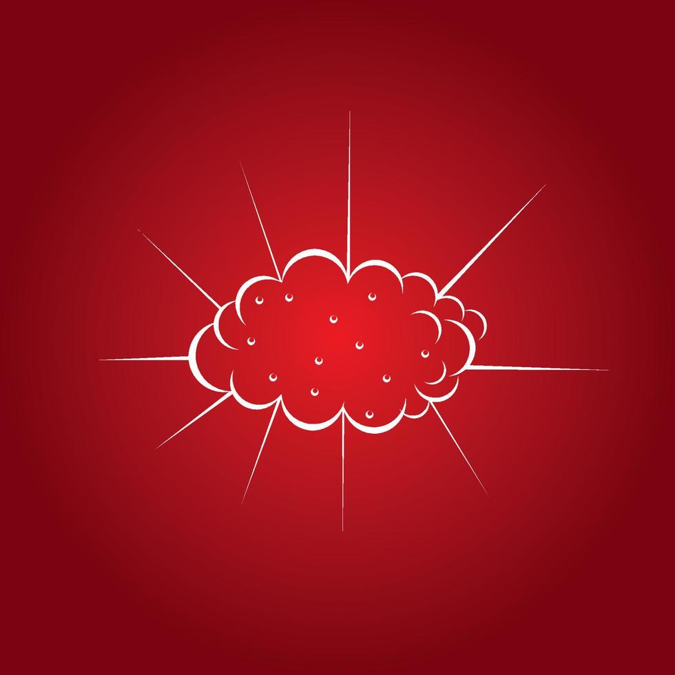 Bomb explosion logo vector