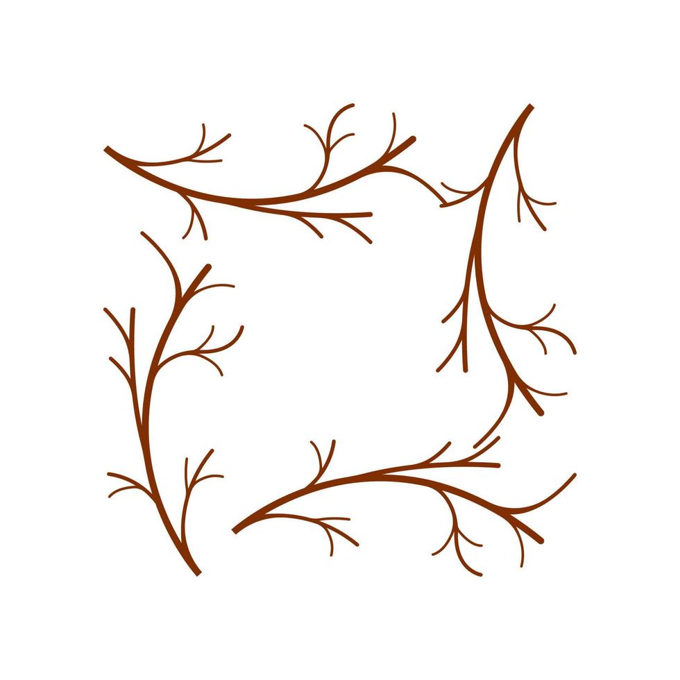 icono de rama de árbol vector