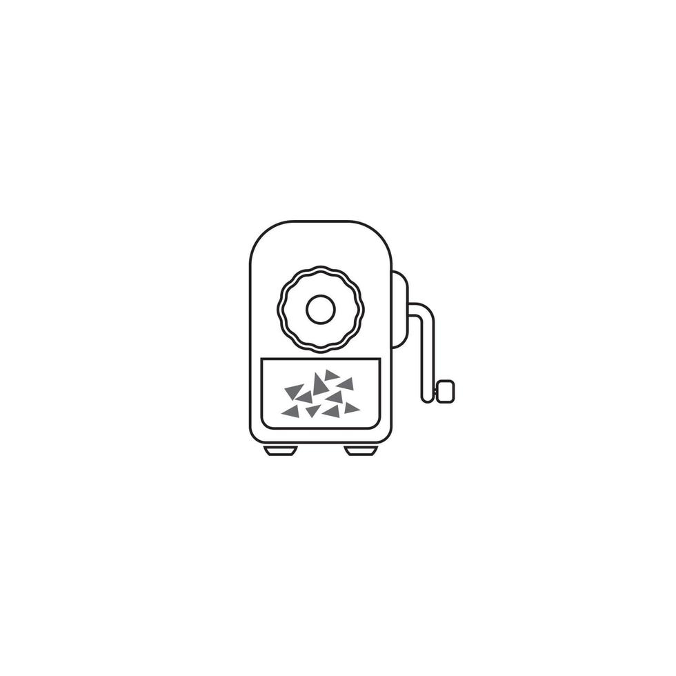 pencil sharpener icon vector