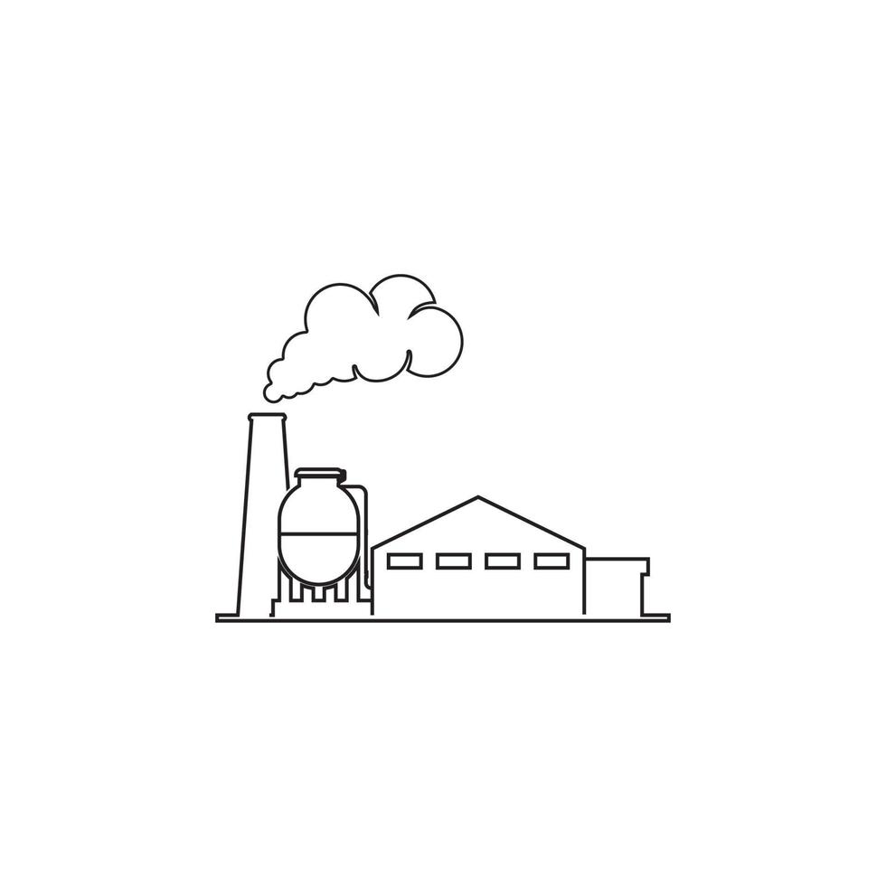 industrial factory icon vector