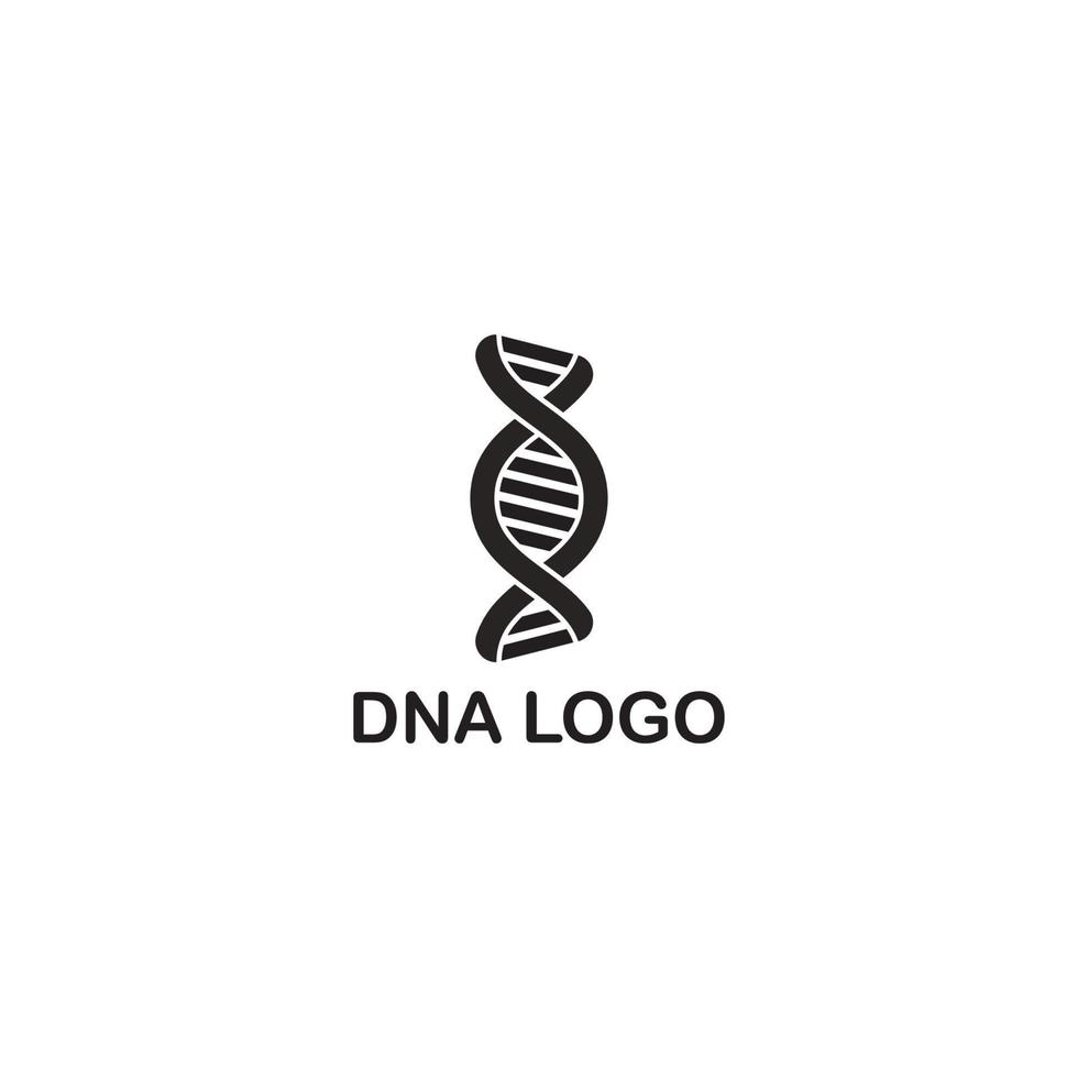 logotipo de genética del adn humano vector