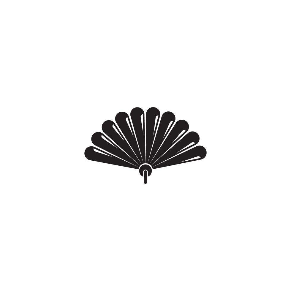 hand fan or traditional fan icon vector