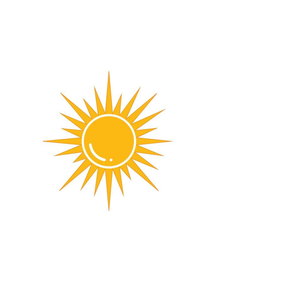 sol - diseño de símbolo de ilustración de vector de icono de verano