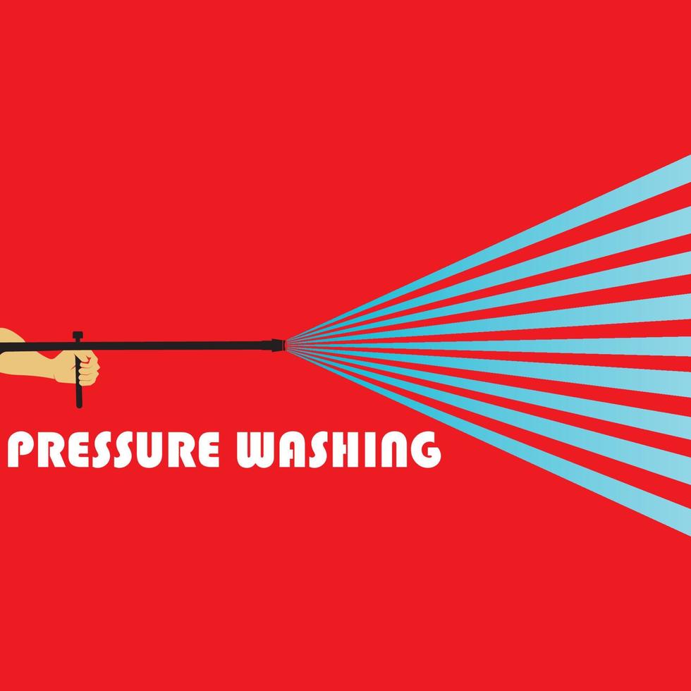 Pressure washing logo vector