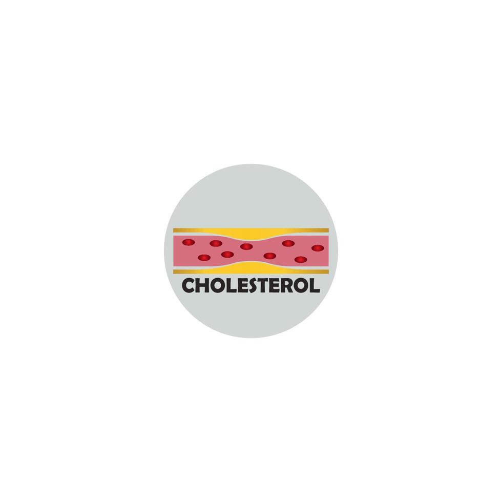 cholesterol plaque icon vector