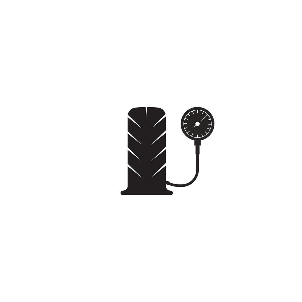 Tire pressure gauge icon vector