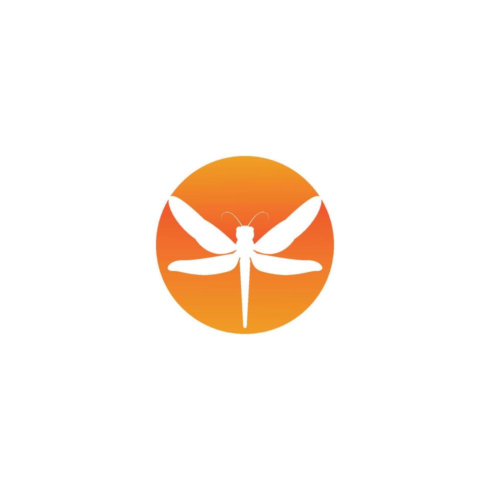 dragonfly logo vector illustration template design.