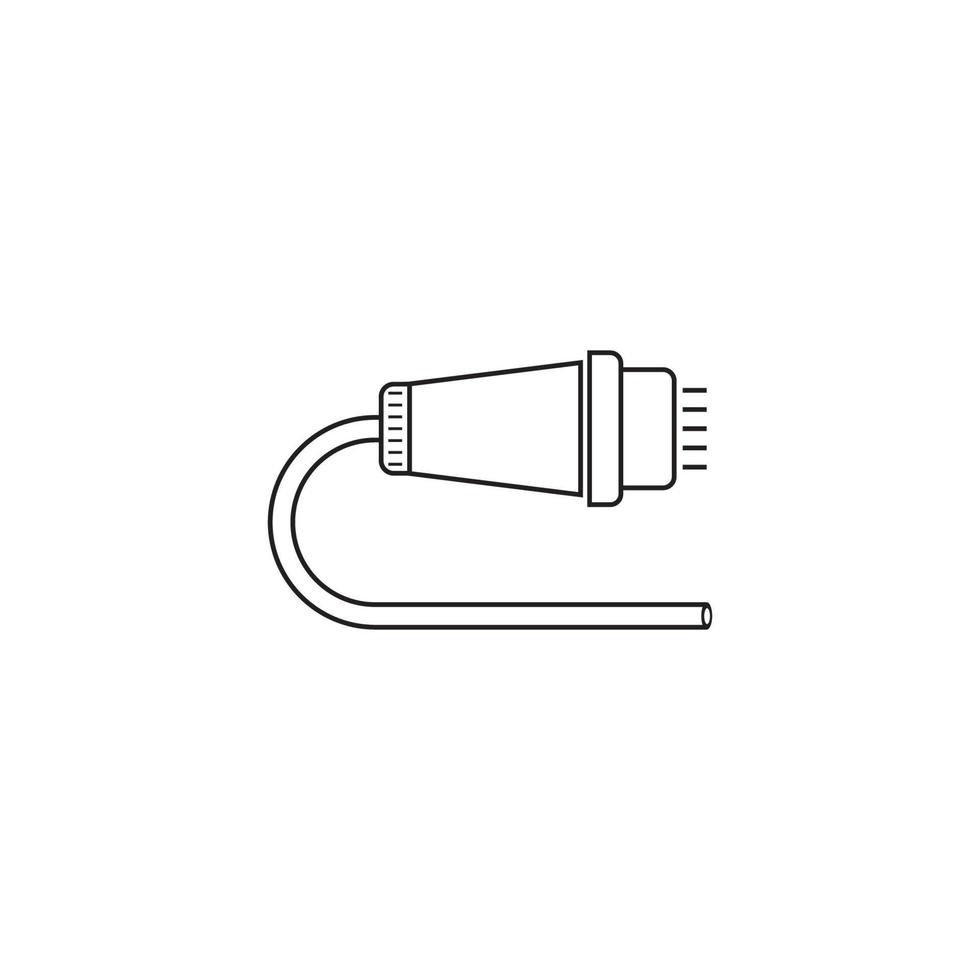 fiber optic cable icon vector