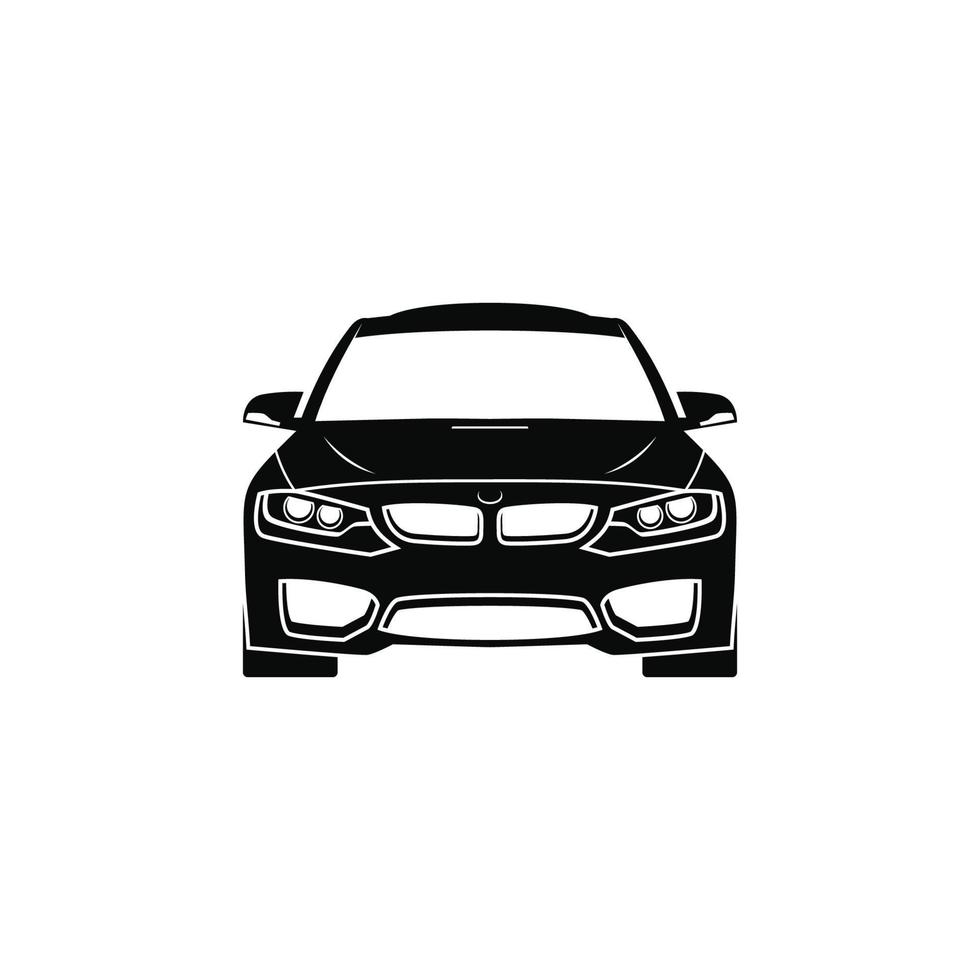 Car silhouette logo template vector